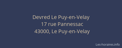 Devred Le Puy-en-Velay