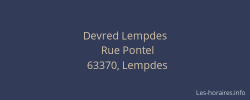 Devred Lempdes
