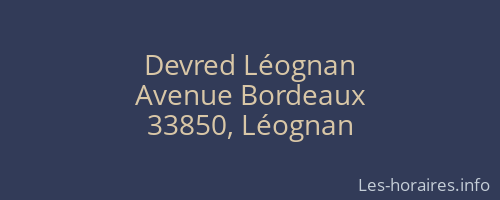 Devred Léognan
