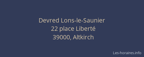 Devred Lons-le-Saunier