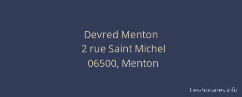 Devred Menton