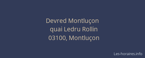 Devred Montluçon