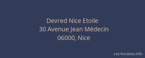 Devred Nice Etoile