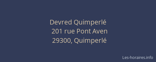 Devred Quimperl&eacute;