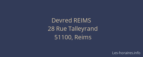 Devred REIMS