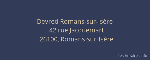 Devred Romans-sur-Isère