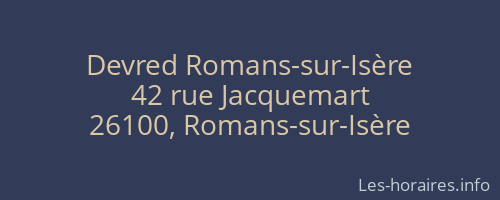 Devred Romans-sur-Isère