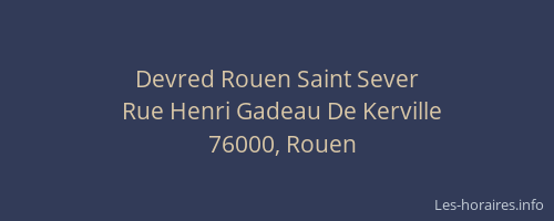 Devred Rouen Saint Sever
