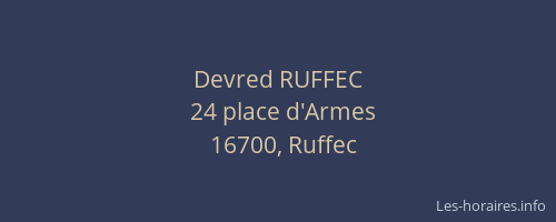 Devred RUFFEC