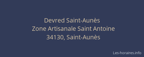 Devred Saint-Aunès