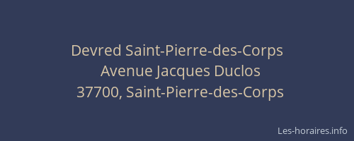 Devred Saint-Pierre-des-Corps