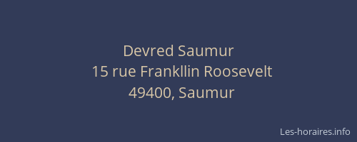 Devred Saumur