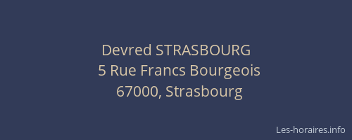 Devred STRASBOURG