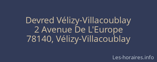Devred Vélizy-Villacoublay