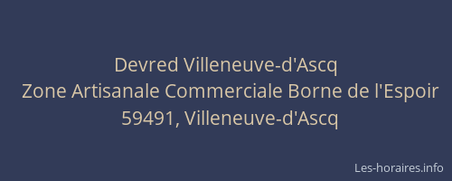 Devred Villeneuve-d'Ascq