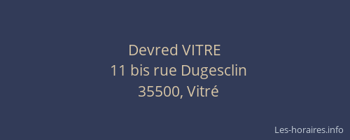Devred VITRE