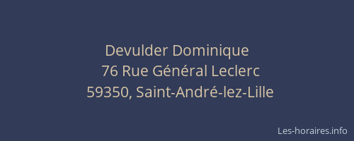 Devulder Dominique