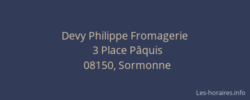 Devy Philippe Fromagerie