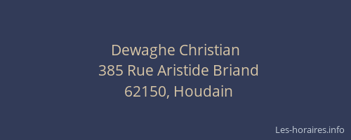 Dewaghe Christian