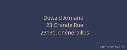 Dewald Armand