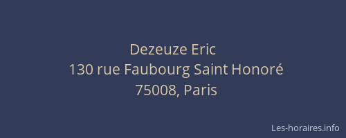 Dezeuze Eric