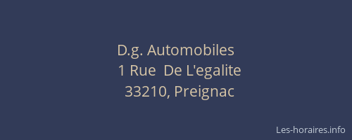 D.g. Automobiles