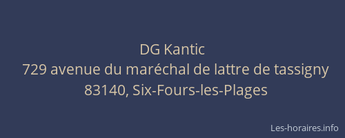 DG Kantic