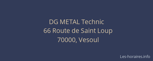 DG METAL Technic