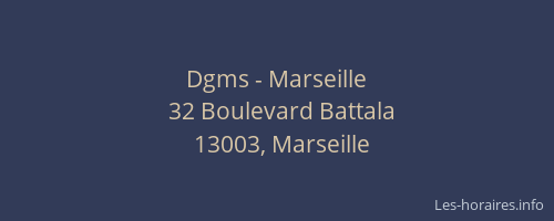 Dgms - Marseille