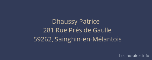 Dhaussy Patrice
