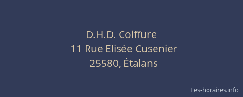 D.H.D. Coiffure