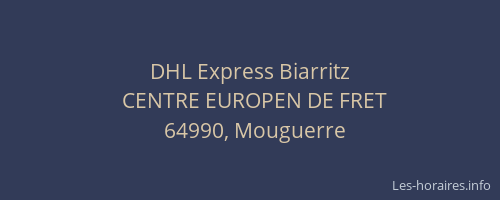 DHL Express Biarritz