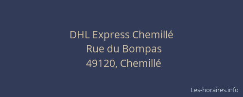 DHL Express Chemillé