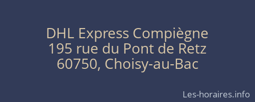 DHL Express Compiègne