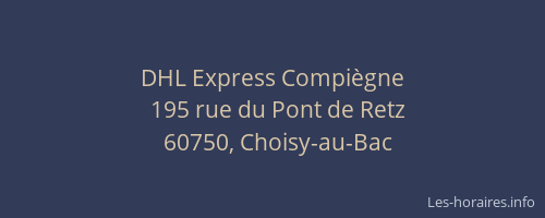 DHL Express Compiègne