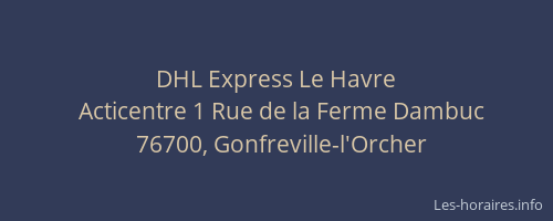 DHL Express Le Havre