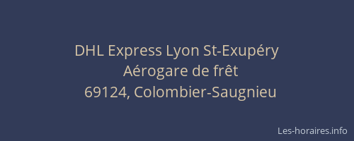 DHL Express Lyon St-Exupéry