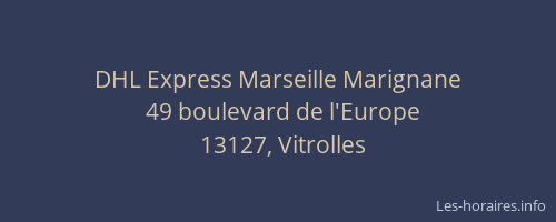 DHL Express Marseille Marignane