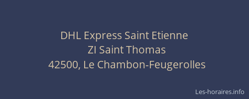 DHL Express Saint Etienne