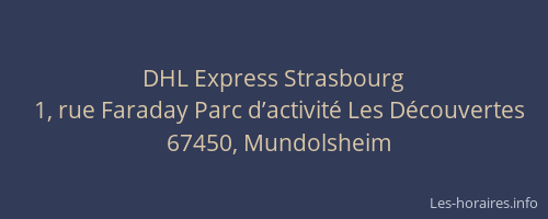 DHL Express Strasbourg