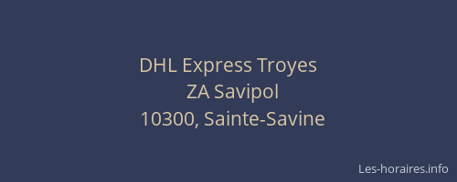 DHL Express Troyes