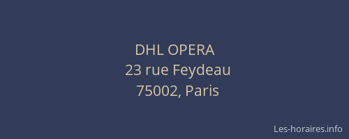 DHL OPERA