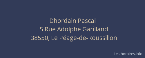 Dhordain Pascal