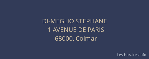 DI-MEGLIO STEPHANE