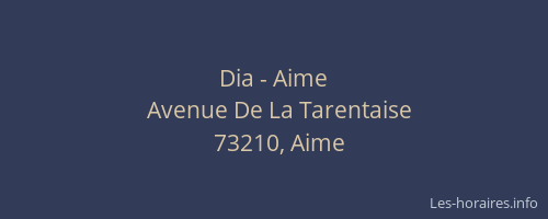 Dia - Aime