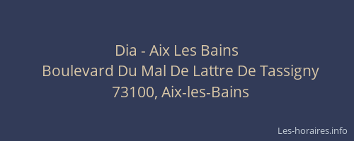 Dia - Aix Les Bains