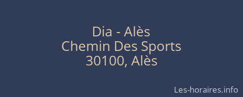 Dia - Alès
