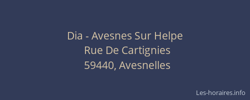 Dia - Avesnes Sur Helpe