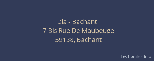 Dia - Bachant