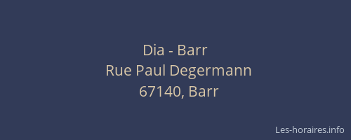 Dia - Barr